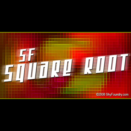 SF Square Root Extended font